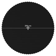 Tapete de salto para trampolim redondo tecido preto 4,27 m V5679 Vetonek