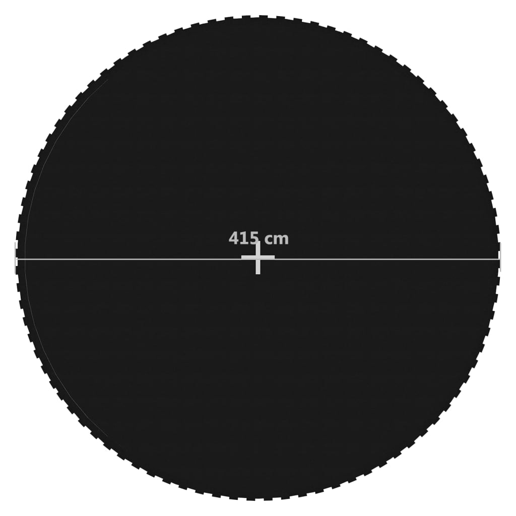 Round -bedroom jump canvas black fabric 4.57 m