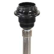 Lámpara de trípode madera maciza de teca marrón y negro 141 cm v1051 - Vetonek