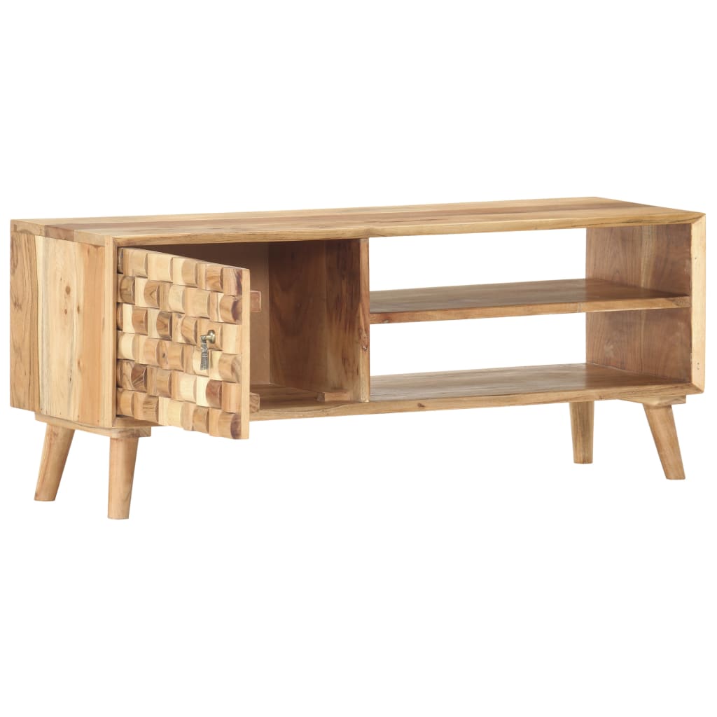 Acacia solid wood tv cabinet 100x35x40 cm