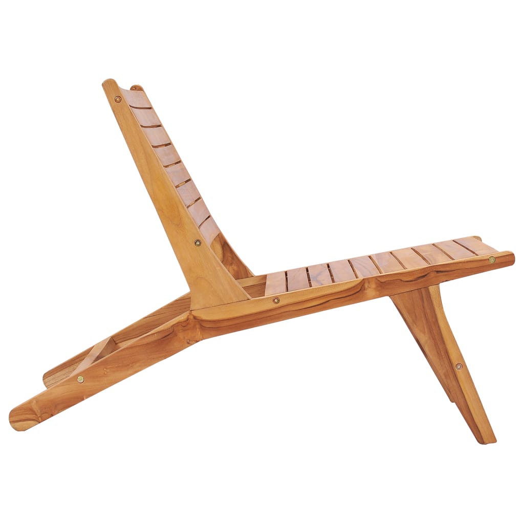 Chaise de jardin en bois massif en teck