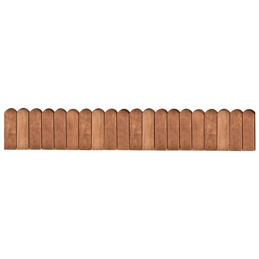 Vetonek Rollo de borde de madera de pino impregnada marrón 120 cm