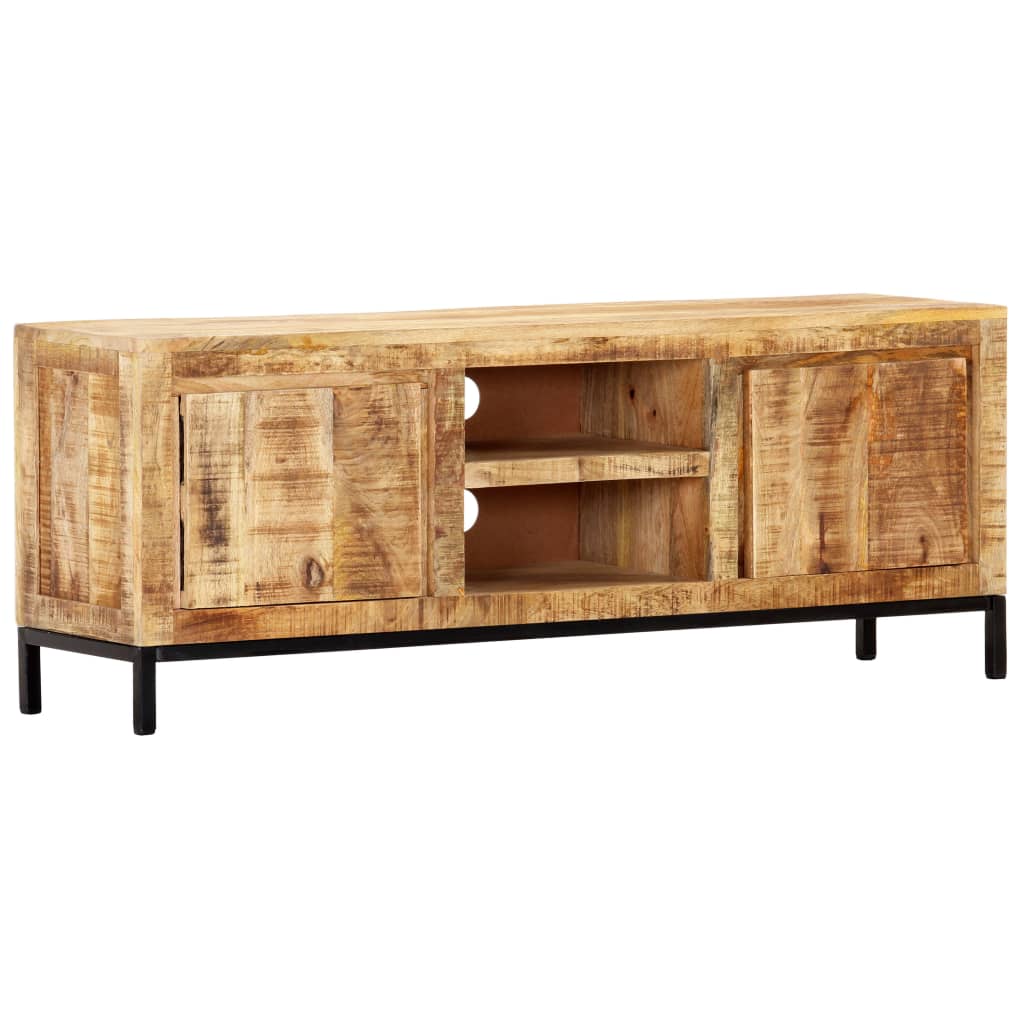 Vetonek Mueble para TV de madera maciza de mango 118x30x45 cm