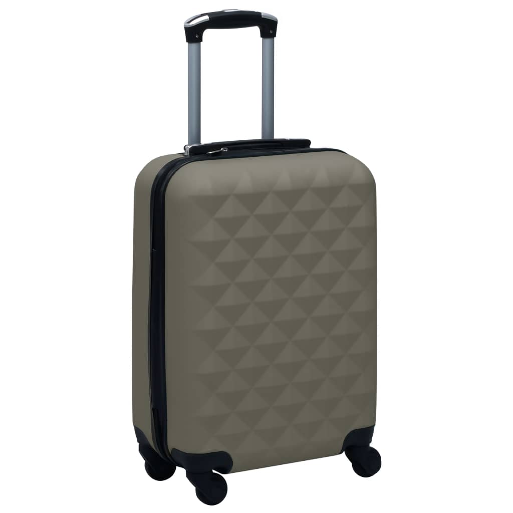 Vetonek Maleta trolley con ruedas rígida ABS gris antracita