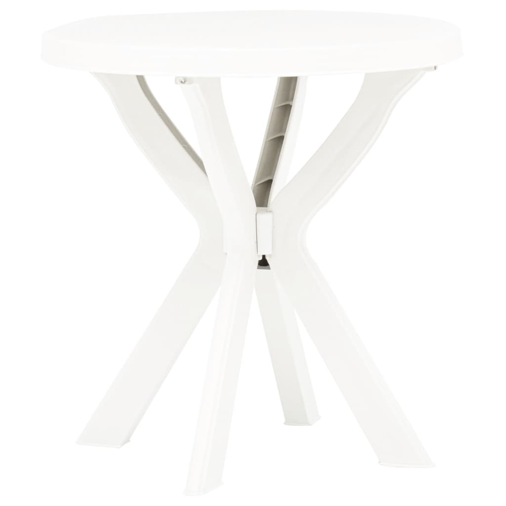 Vetonek Mesa bistro blanca plástico Ø70 cm