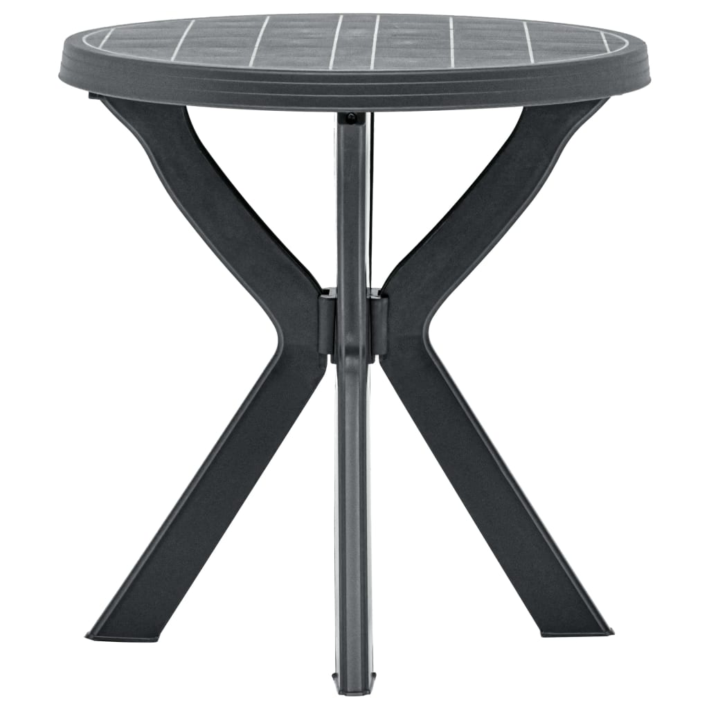 Vetonek Mesa bistro gris antracita plástico Ø70 cm