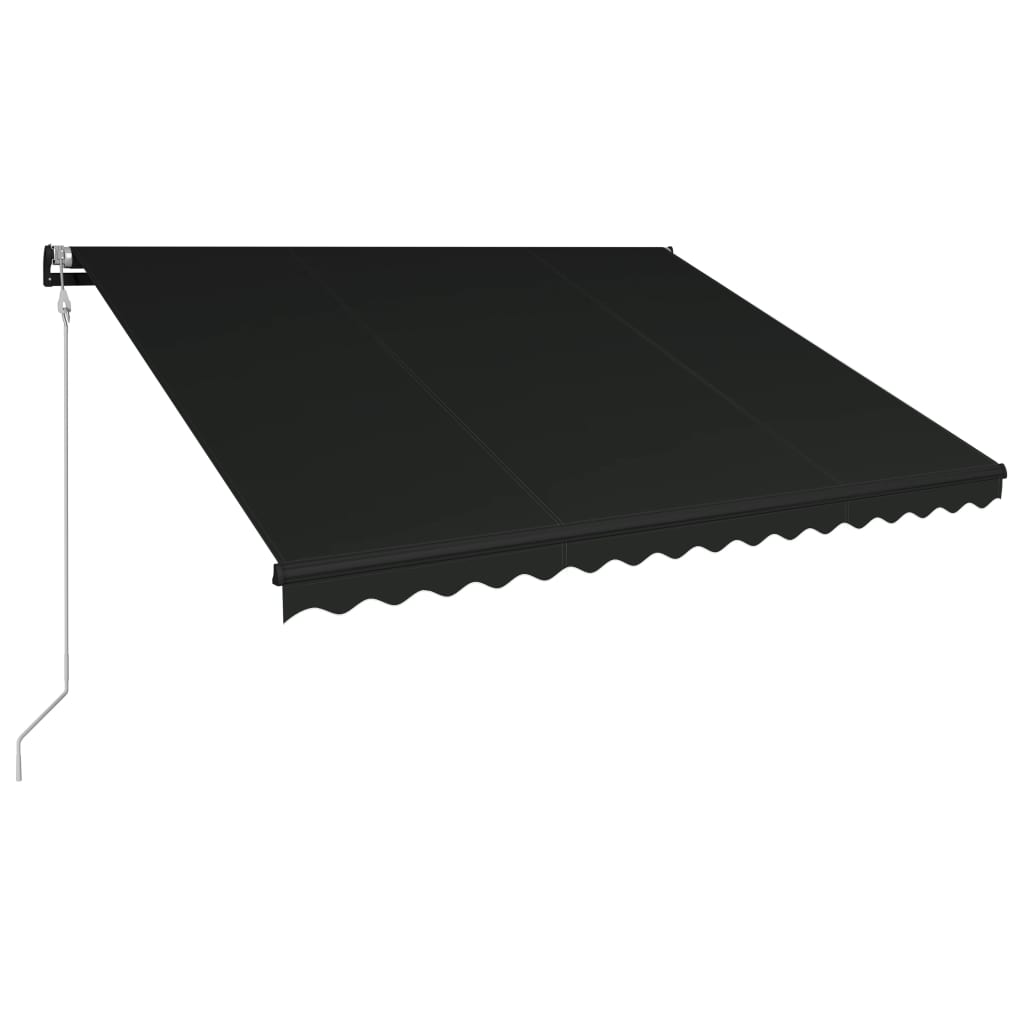 Toldo automático retráctil gris antracita 400x300 cm vidaXL