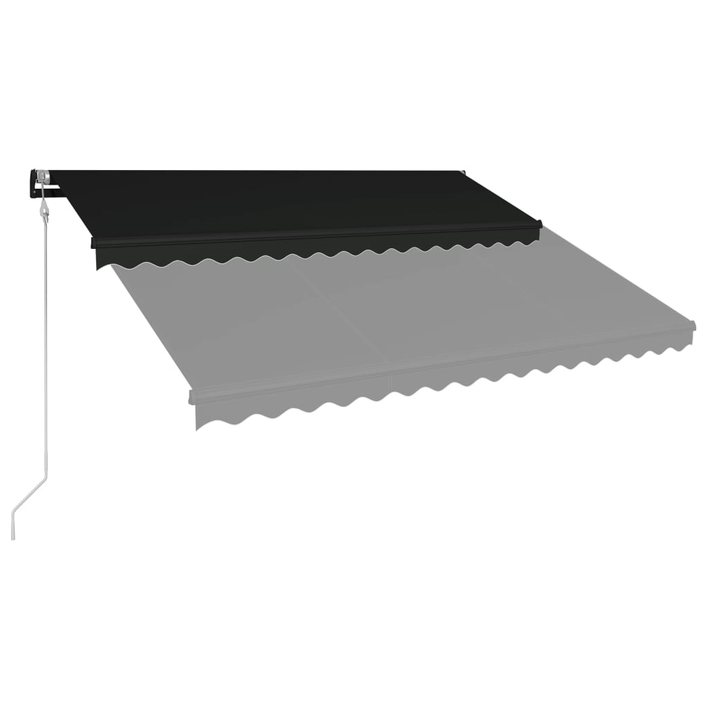 Toldo automático retráctil gris antracita 400x300 cm - Vetonek