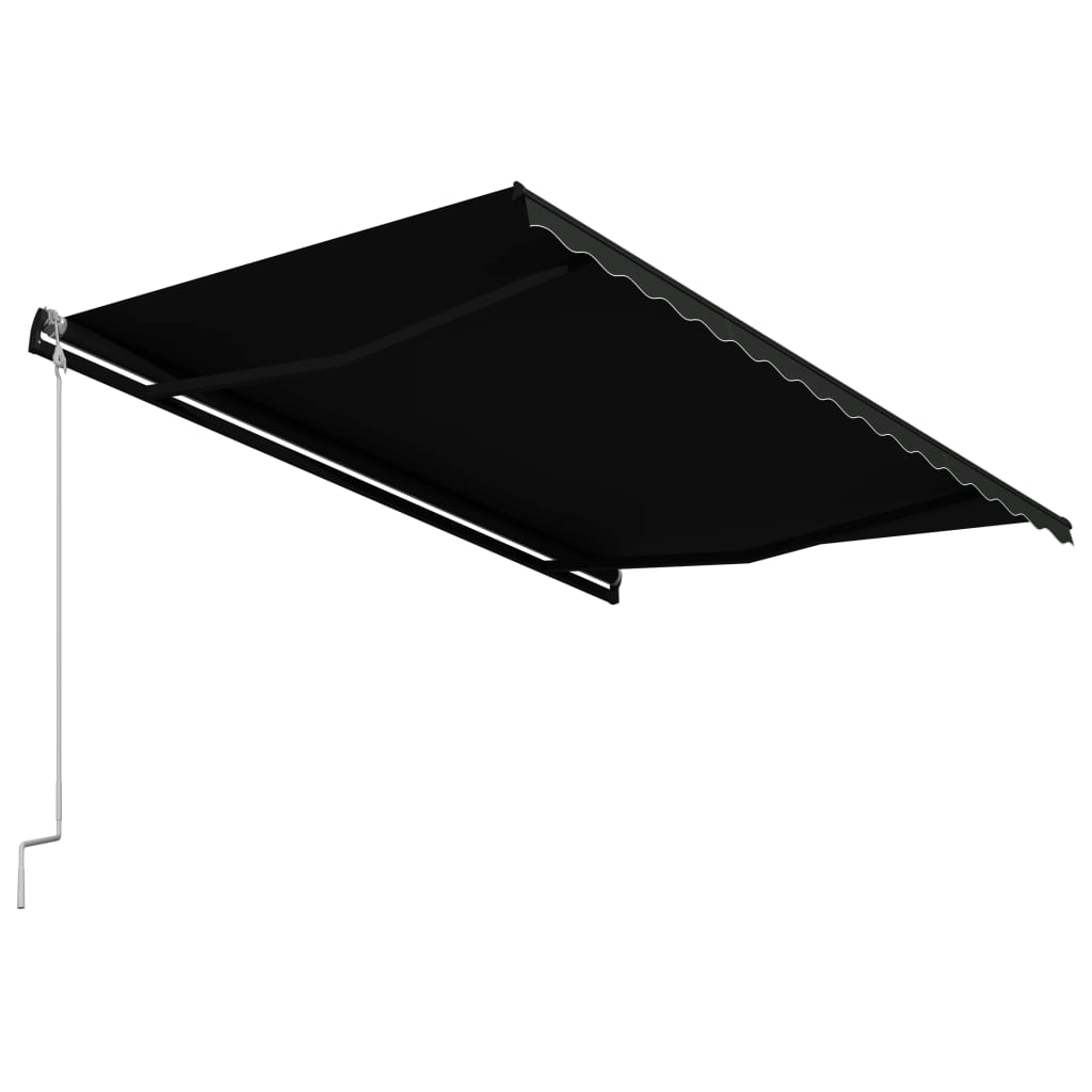 Toldo automático retráctil gris antracita 400x300 cm vidaXL