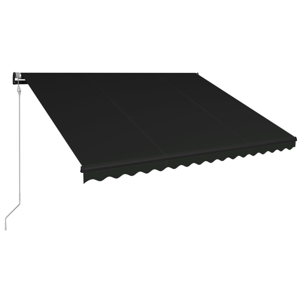 Toldo retráctil automático gris antracita 450x300 cm vidaXL