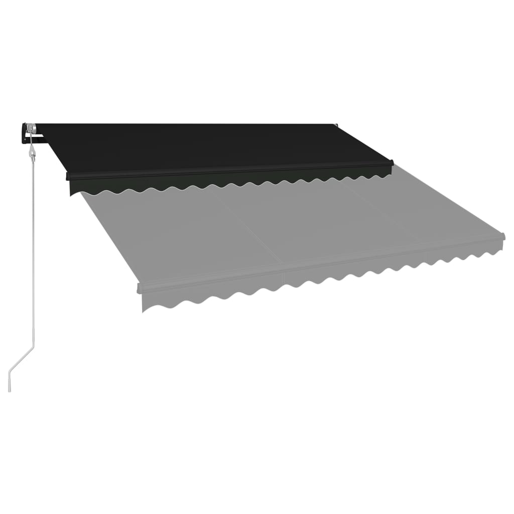 Toldo retráctil automático gris antracita 450x300 cm vidaXL