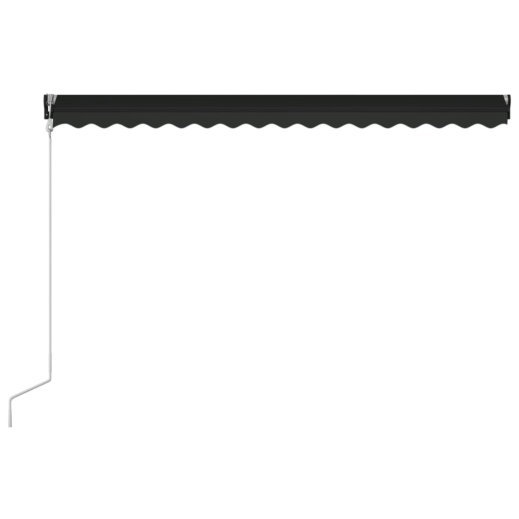 Toldo retráctil automático gris antracita 450x300 cm vidaXL