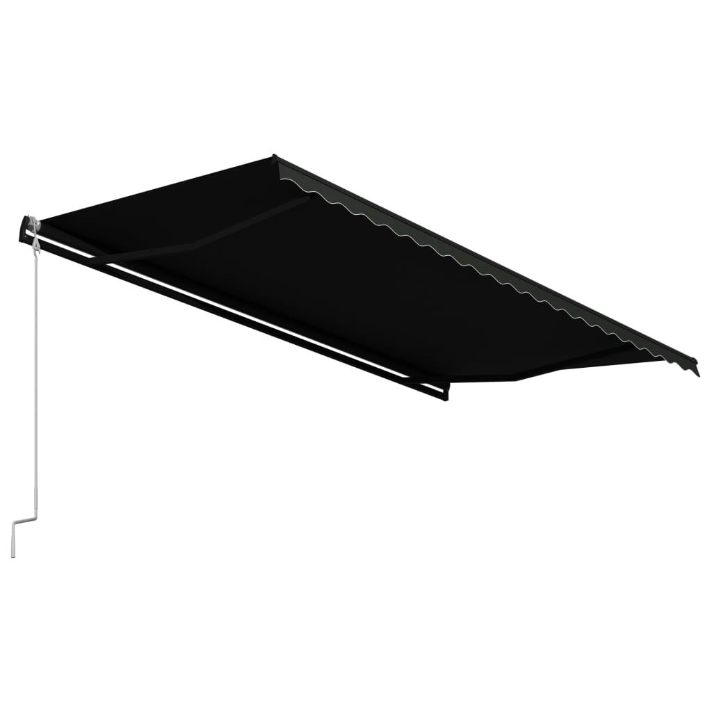 Toldo retráctil automático gris antracita 500x300 cm vidaXL