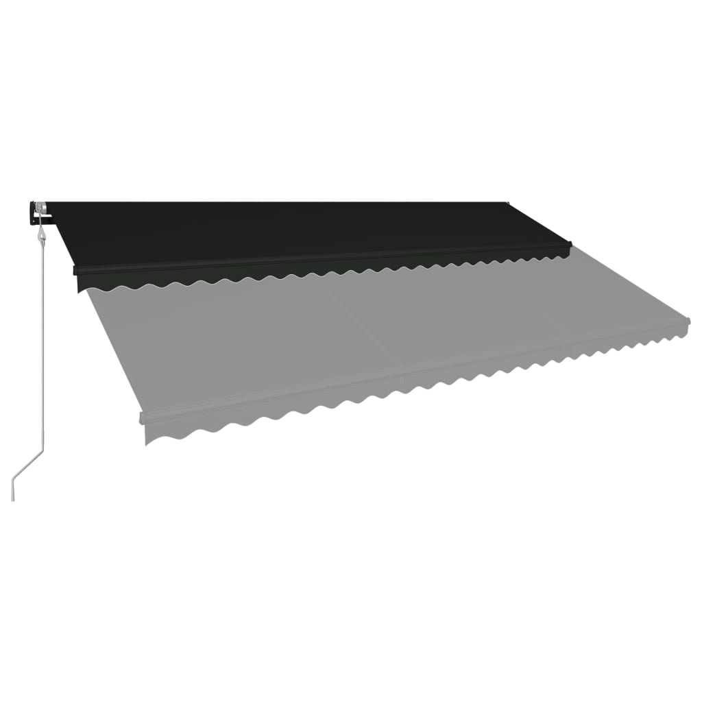 Toldo retráctil automático gris antracita 600x300 cm vidaXL