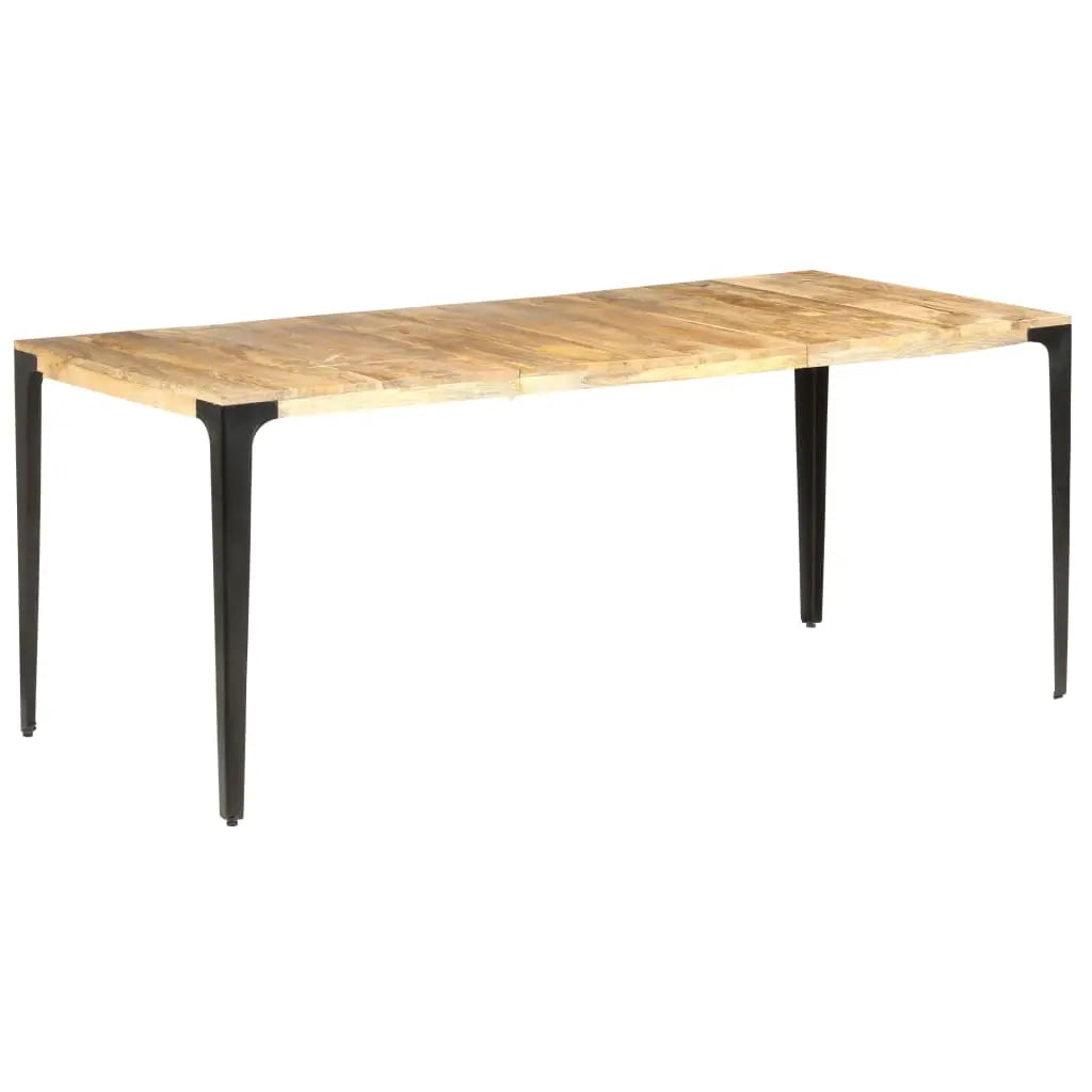 Vetonek Mesa de comedor de madera maciza de mango 180x90x76 cm