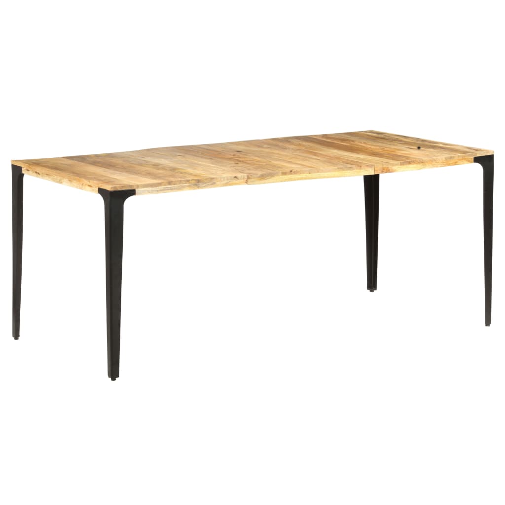 Mesa de jantar de madeira em massa 180x90x76 cm