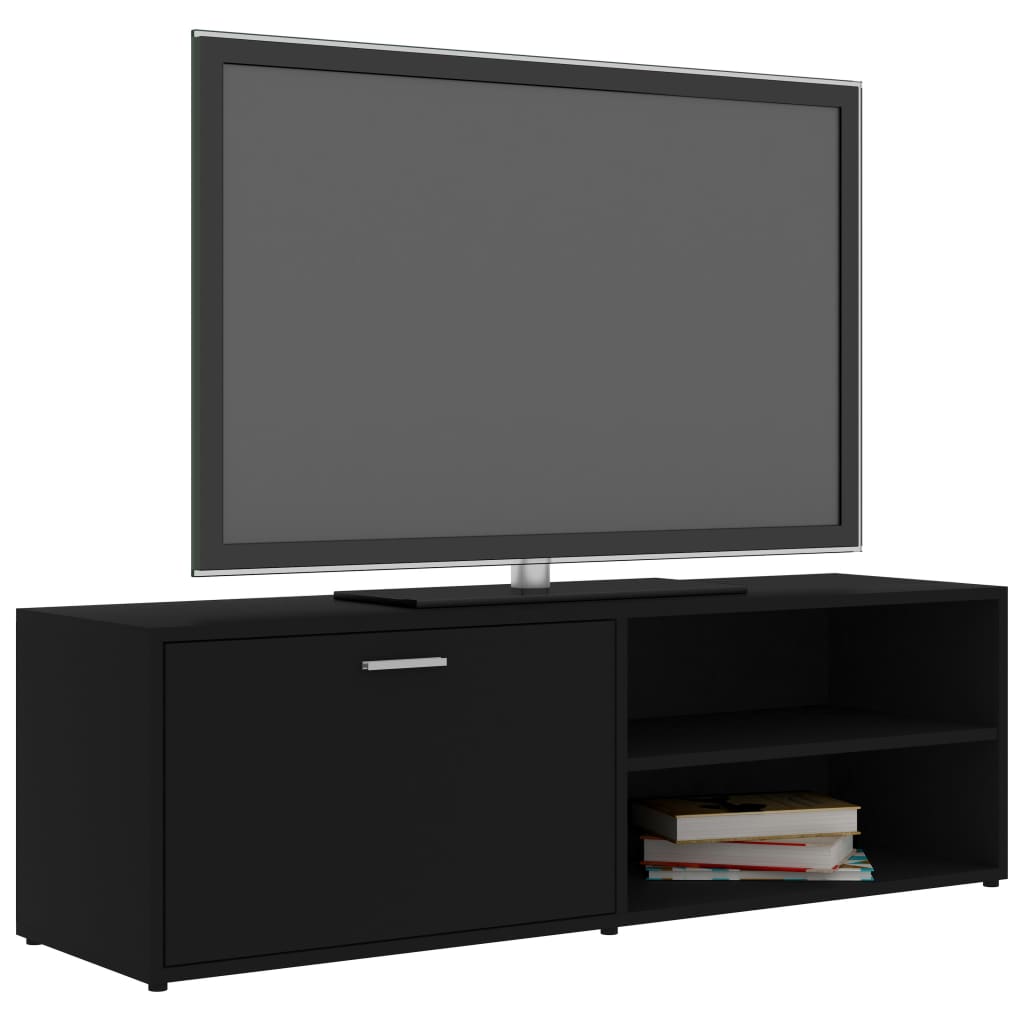 Mobili TV in legno nero 120x34x37 cm