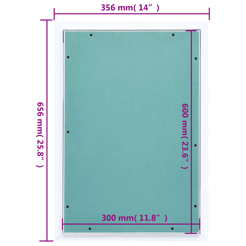 Frame di alluminio del pannello di accesso e cartongesso 300x600 mm