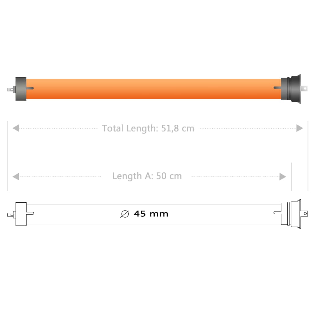 Motores tubulares 7 unidades 30 Nm vidaXL