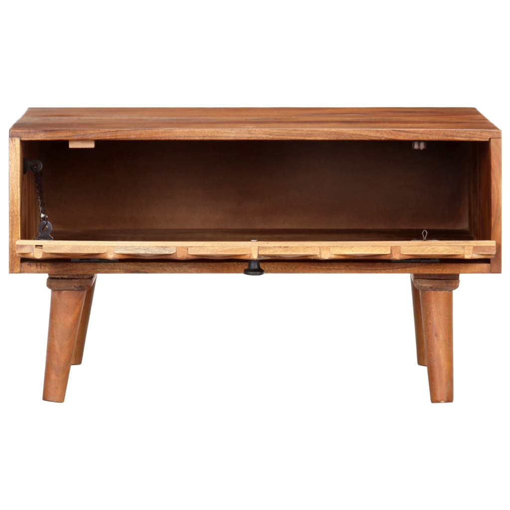 ACACIA Tableau central en bois massif 68x68x38 cm