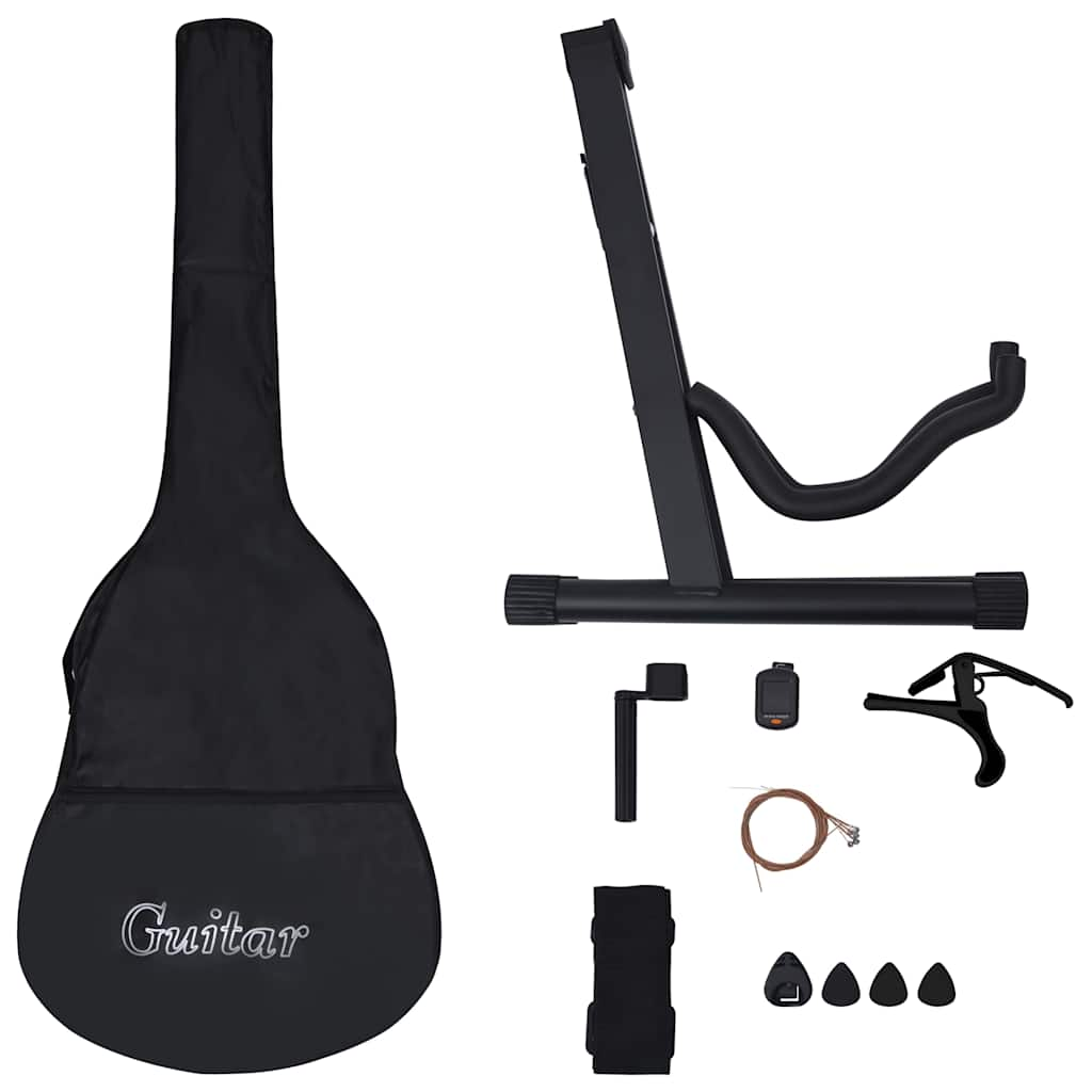 Guitarra clássica Conjunto para iniciantes 12 PCs 4/4 39 "V09