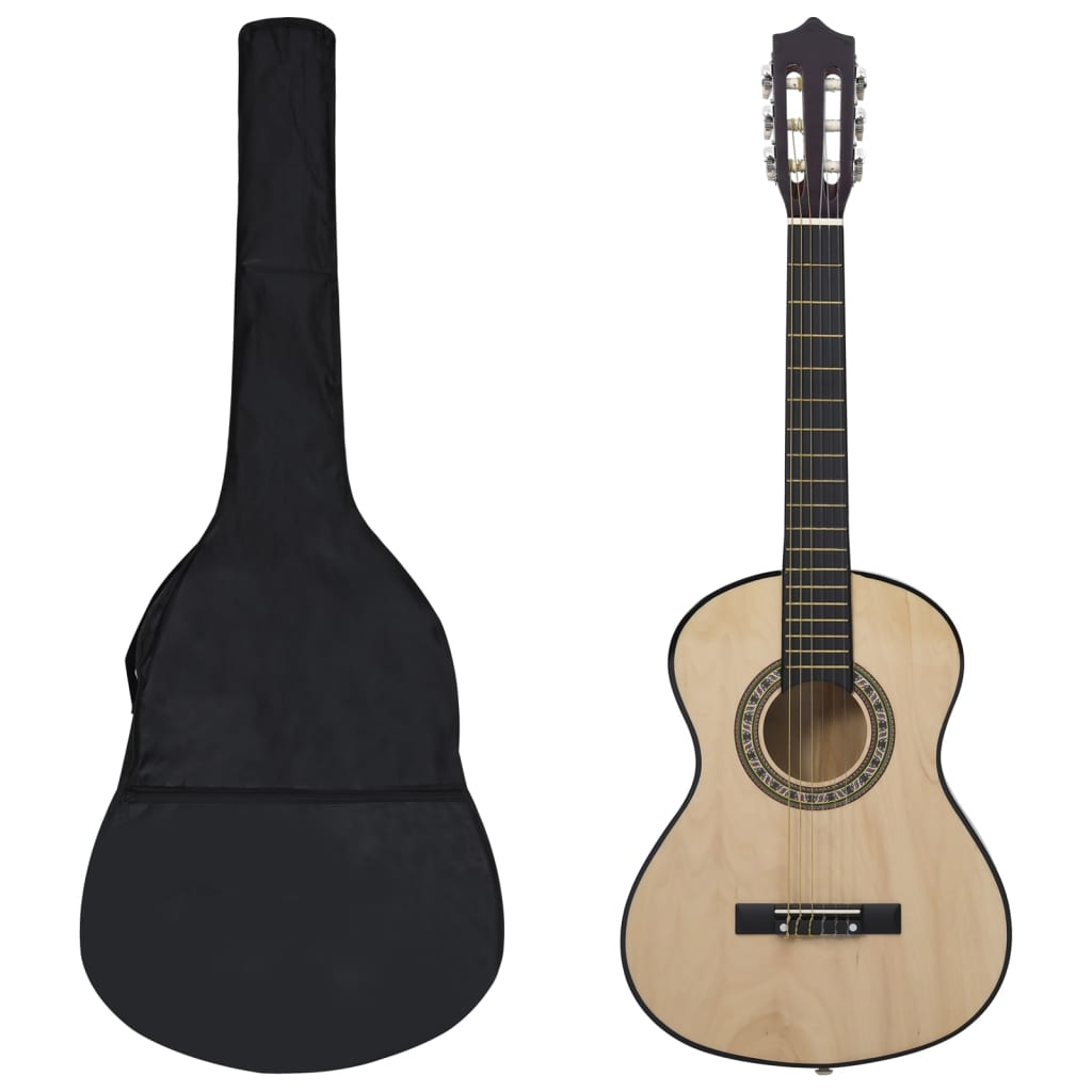 Vetonek Set de guitarra clásica para niños principiantes 8 pzas 1/2 34"    