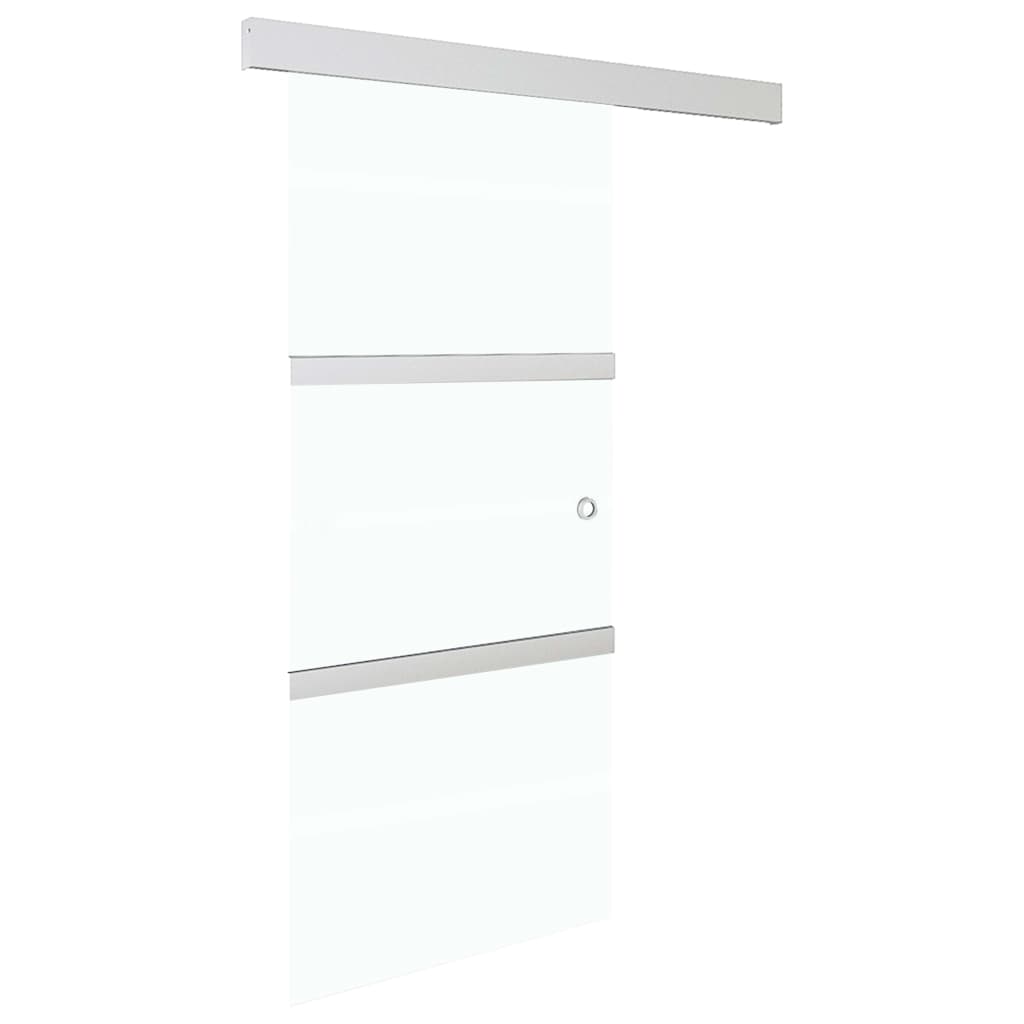 Sliding door with soft stops ESG glass aluminum 76x205 cm 
