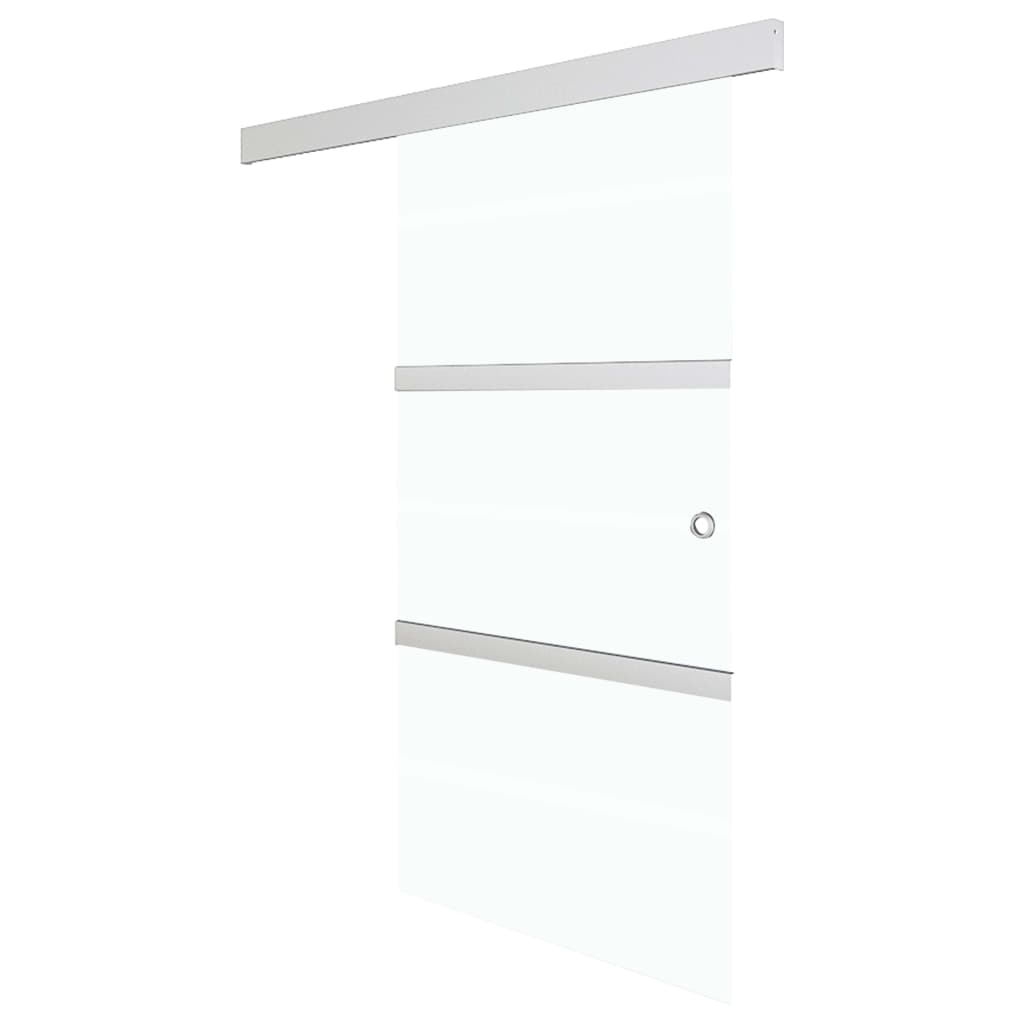 Sliding door with soft stop ESG glass and aluminum 76x205 cm 