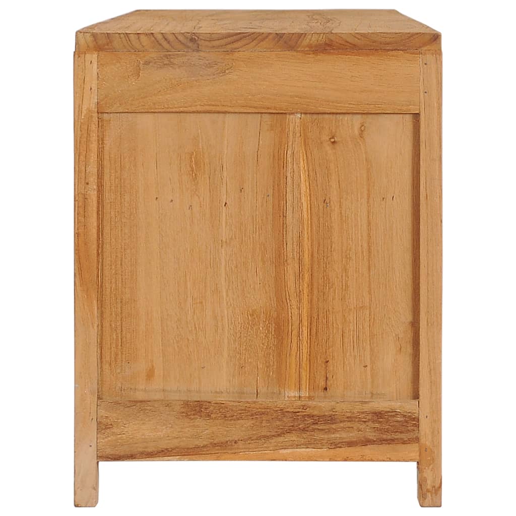 Mueble de TV de madera maciza de acacia 120x30x40 cm