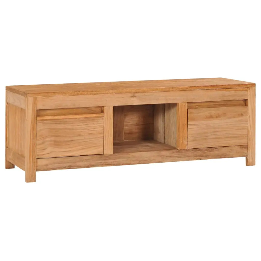 Vetonek Mueble de TV madera maciza de teca 100x30x35 cm