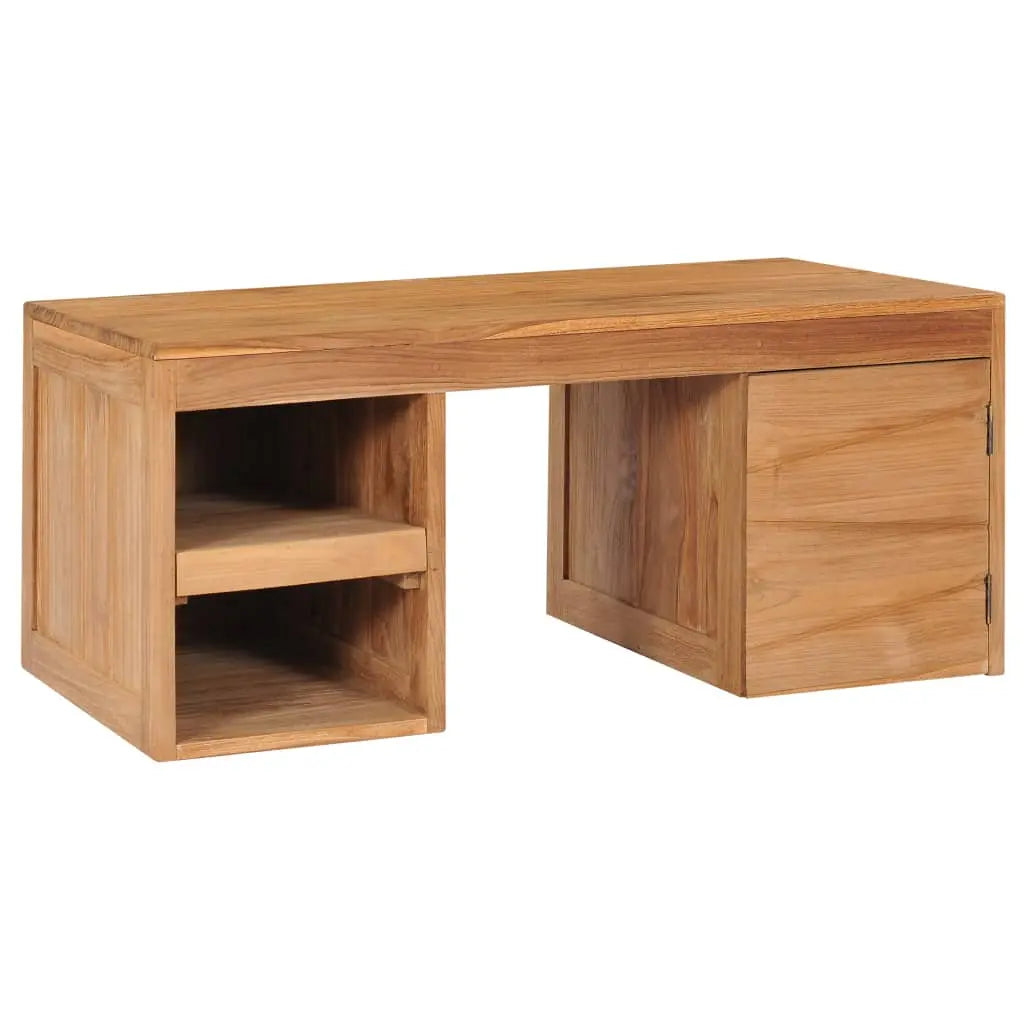 Vetonek Mesa de centro de madera maciza de teca 90x50x40 cm