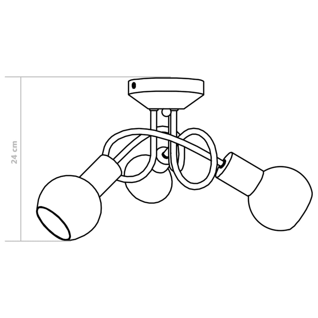 Lámpara de techo pantallas cerámica bol blanco 3 bombillas E14 - Vetonek