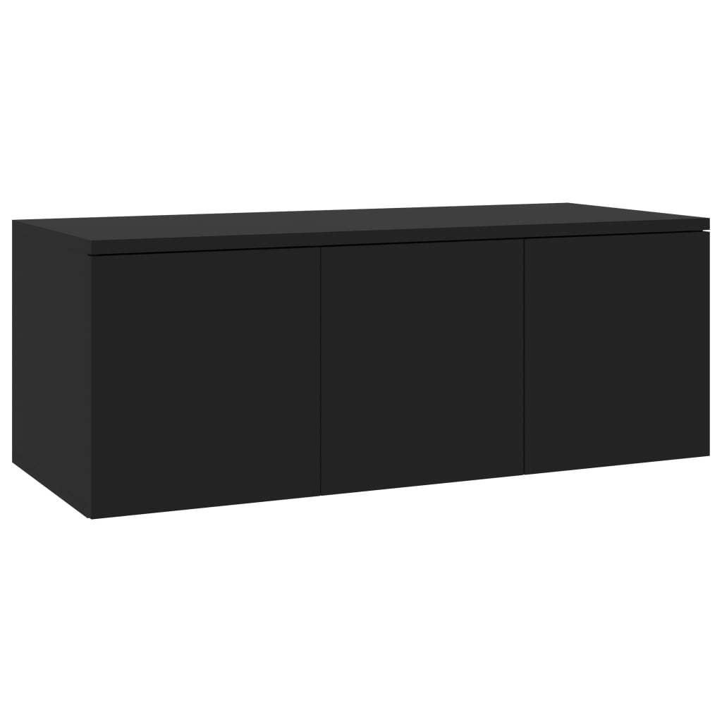 Mueble para TV madera negro 80x34x30 cm vidaXL