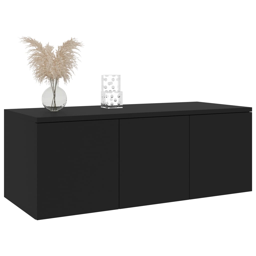 Mueble para TV madera negro 80x34x30 cm vidaXL