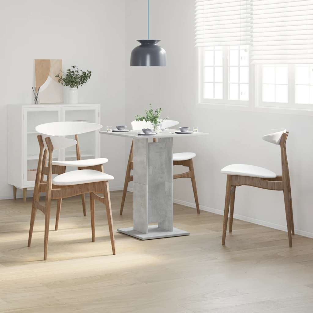 Gray wood bistro table 60x60x75 cm