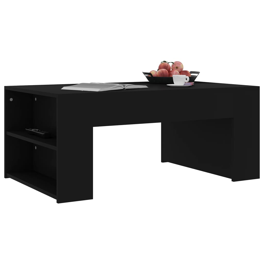 Black wooden table 100x60x42 cm