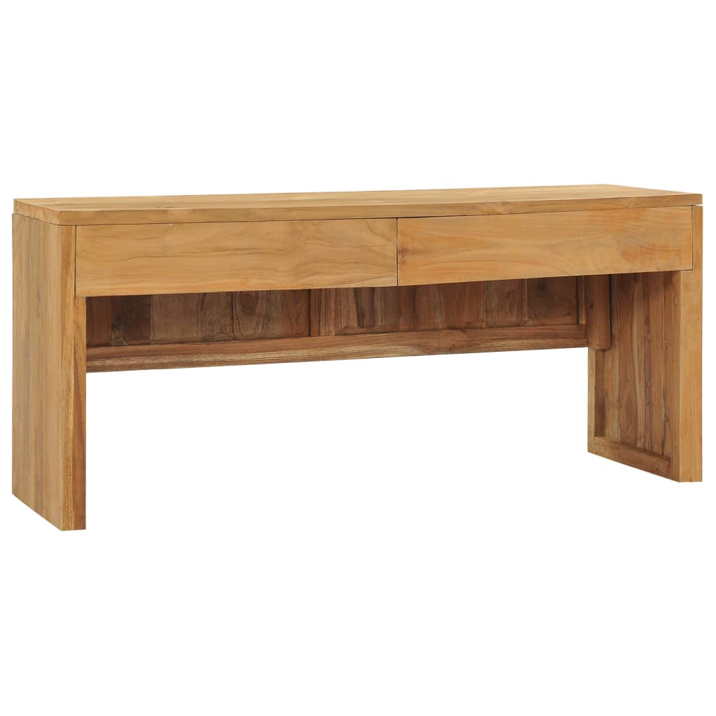 Vetonek Mueble para TV de madera maciza de teca 100x35x45 cm