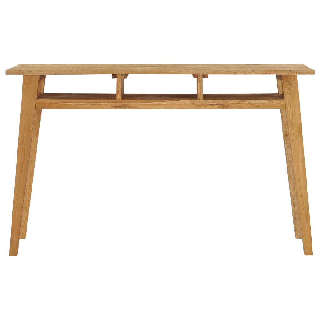 Mesa consola de madera de teca maciza 120x35x75 cm - Vetonek