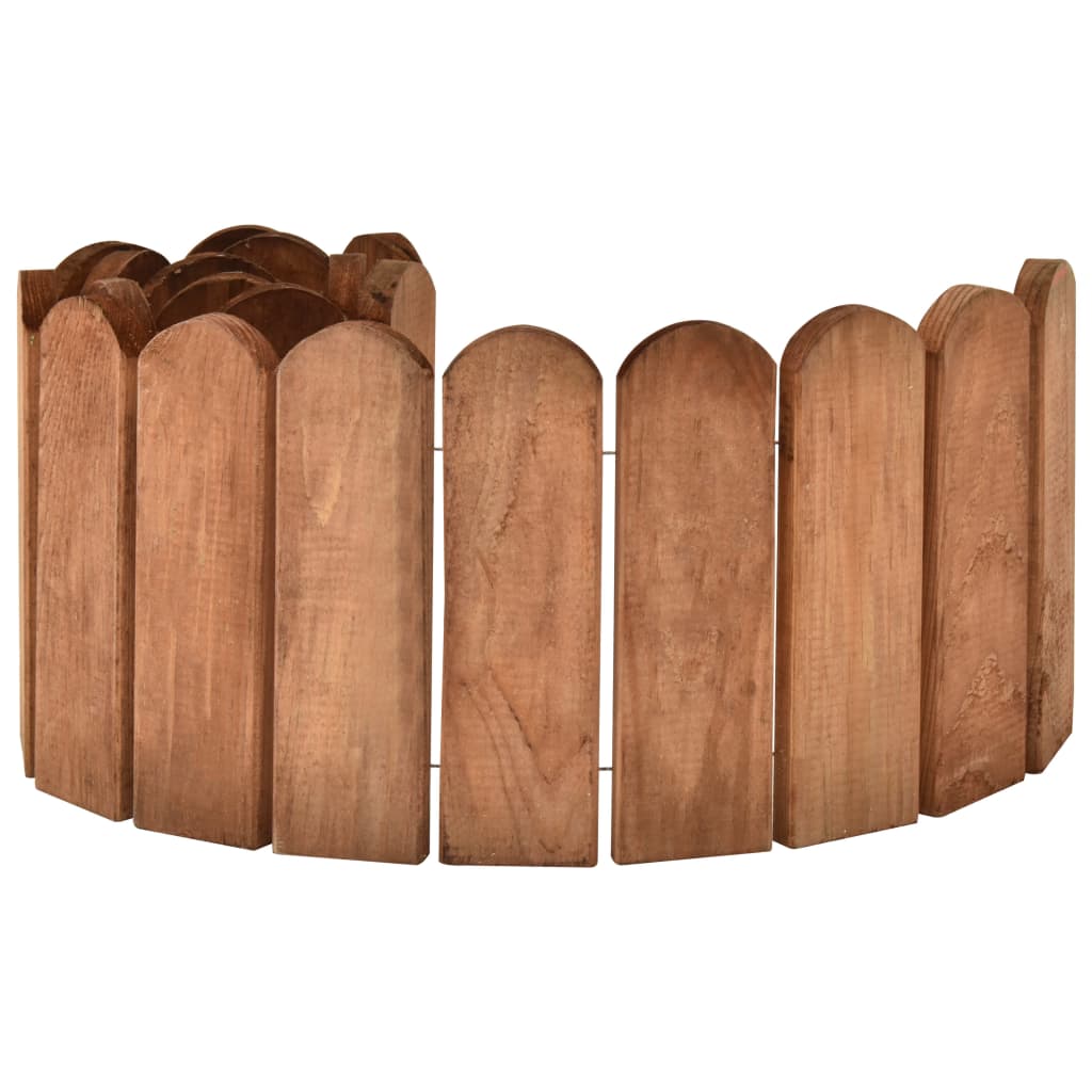 Garden edge rolls 3 unpunished wood impregnated pine 120 cm