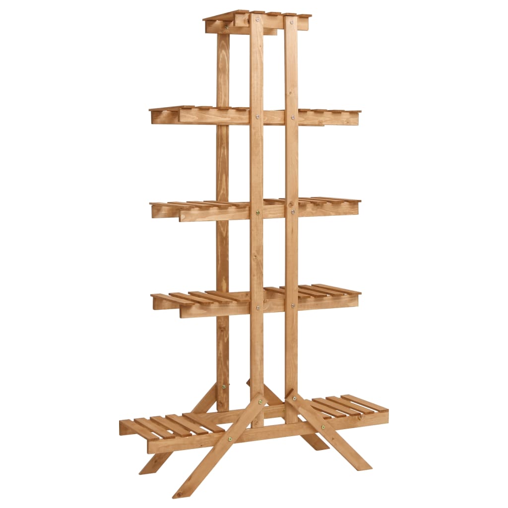 Vetonek Soporte para plantas de madera de abeto 83x25x142 cm