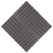 Terrace tiles 20 pcs solid gray acacia wood 30x30 cm v4148 - Vetonek