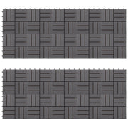 Terrace tiles 20 units washed gray acacia wood 30x30cm v4162 Vetonek