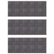 Terrace tiles 30 pcs washed gray acacia wood 30x30cm v4179 Vetonek