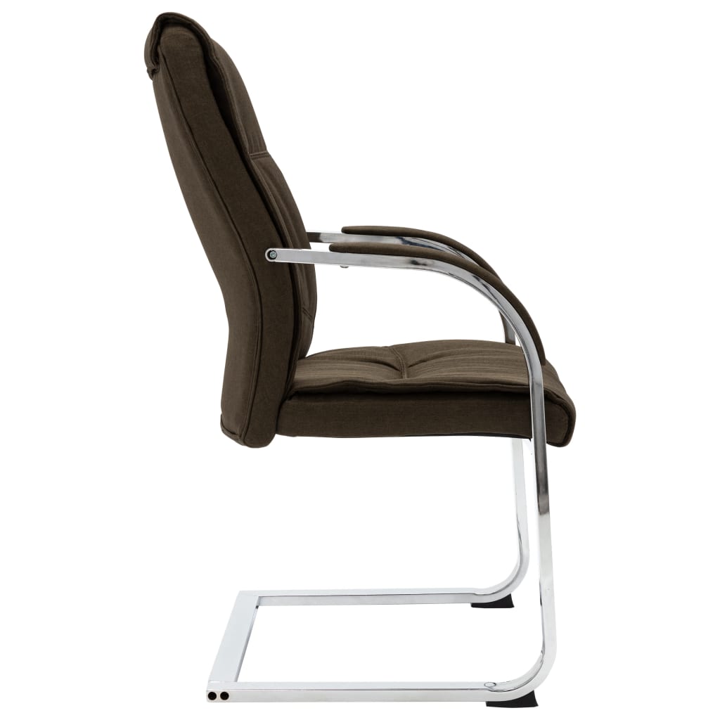 Brown fabric office chair