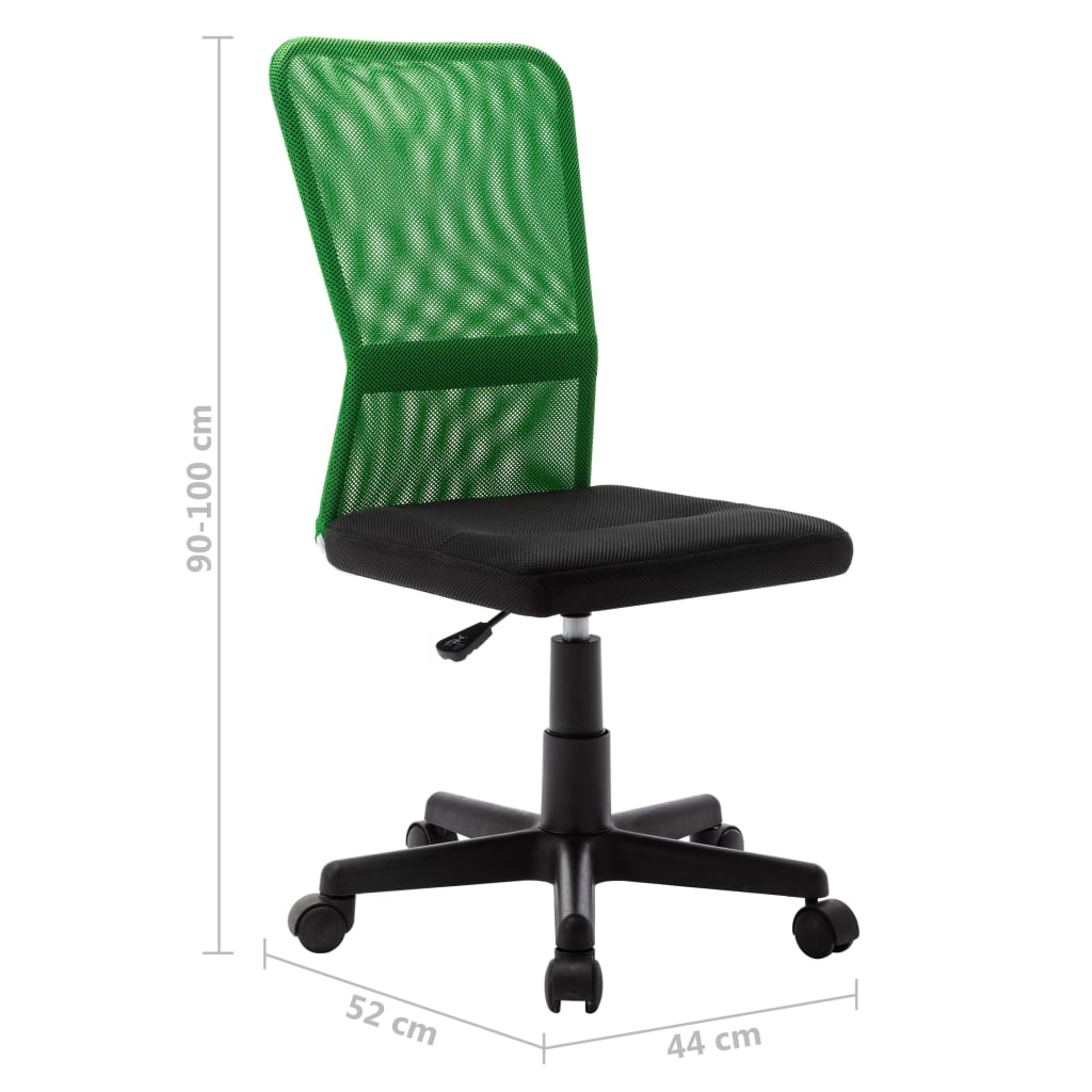 Schwarz -grün -mesh- und grünem Mesh Office Stuhl 44x52x100 cm