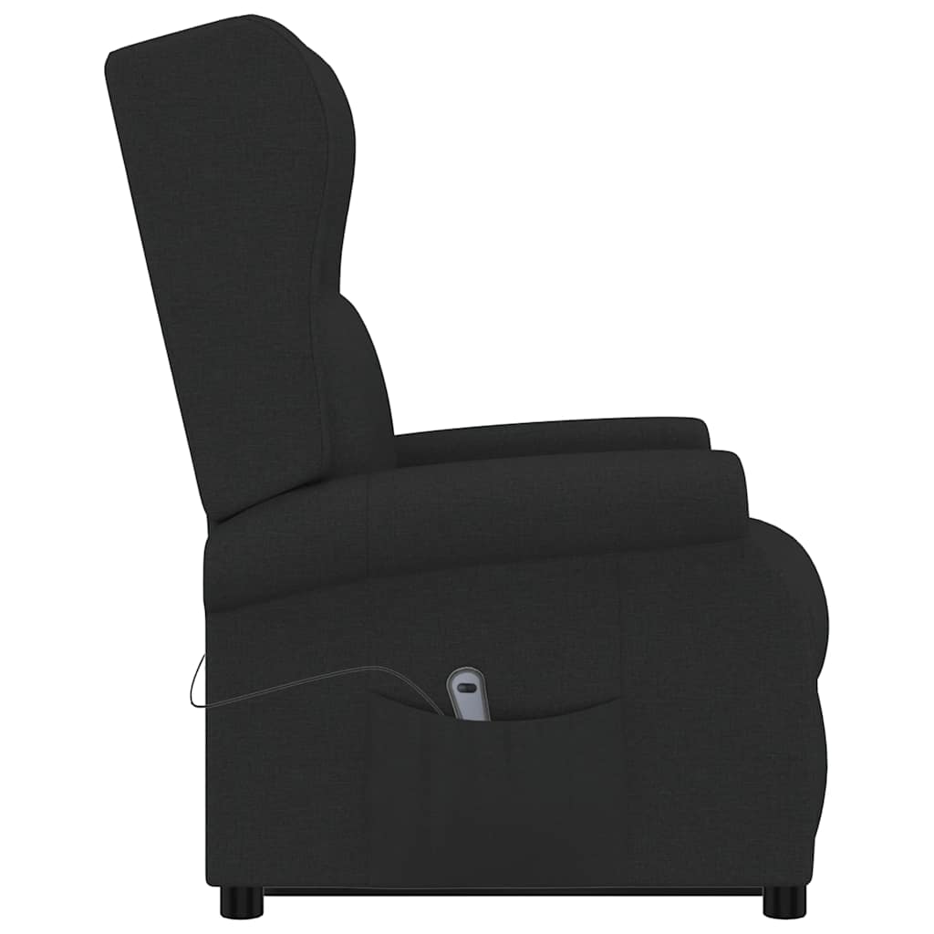 Sillón elevable tela negro vidaXL