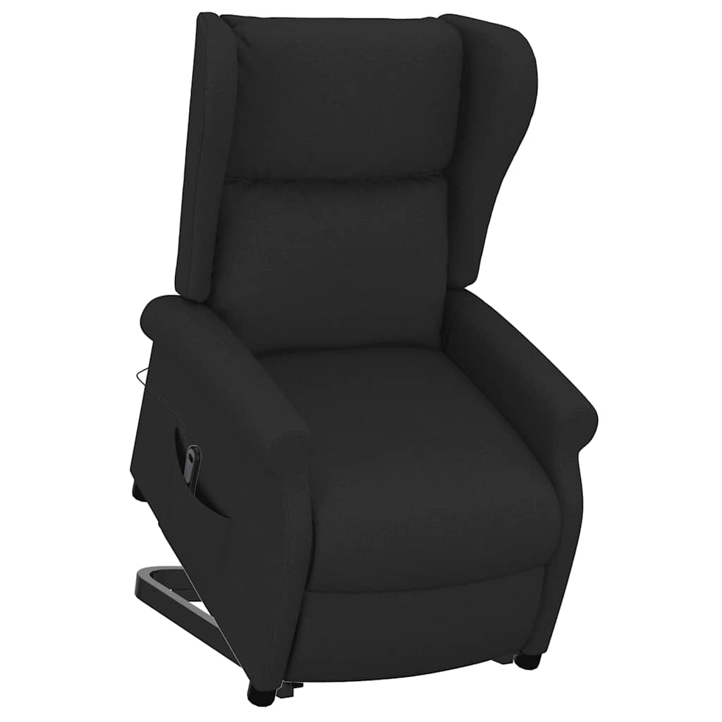 Sillón elevable tela negro vidaXL