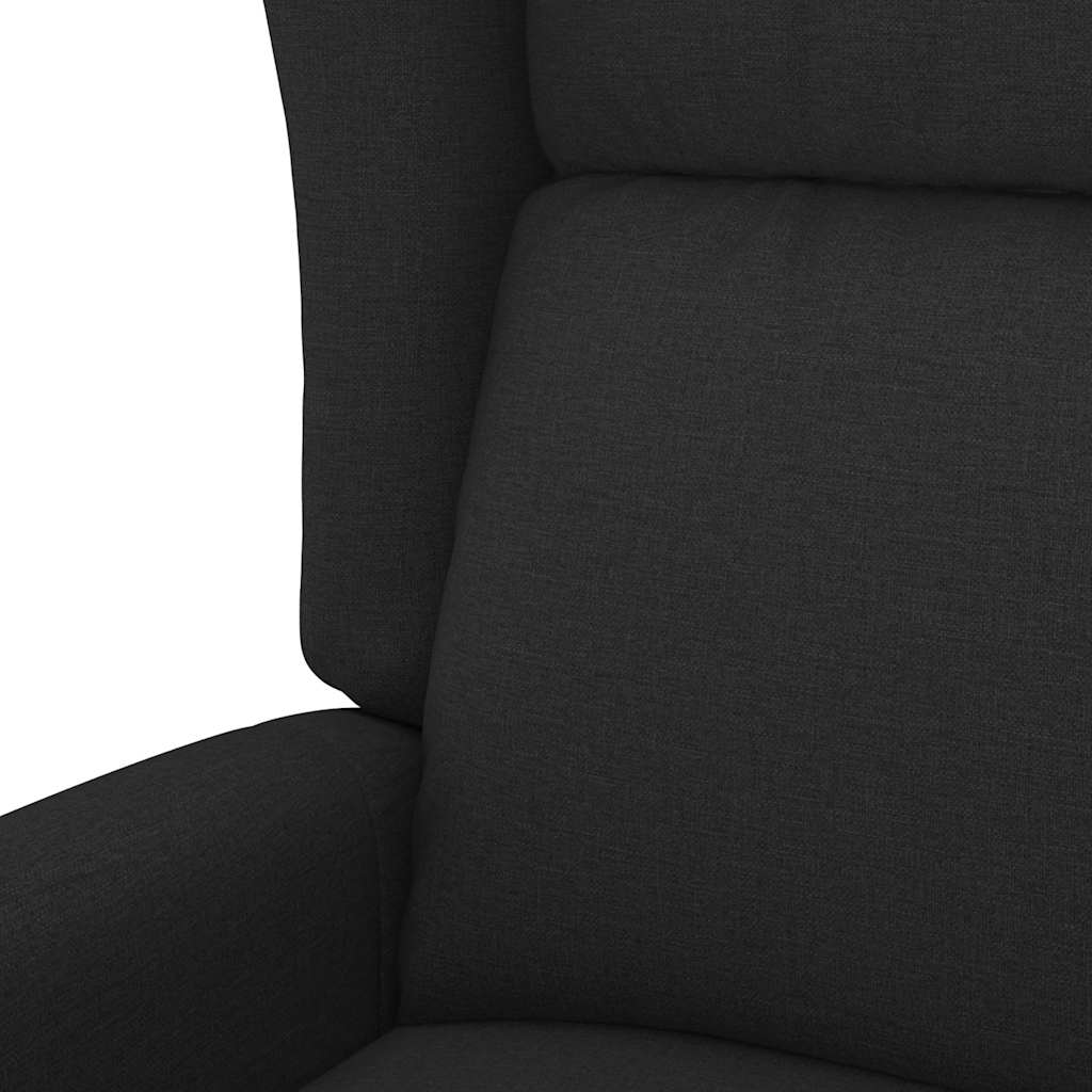 Sillón elevable tela negro vidaXL