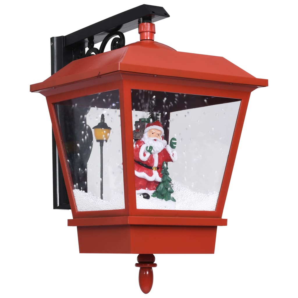 Lámpara de pared de Navidad LED y Papa Noel rojo 40x27x45 cm vidaXL