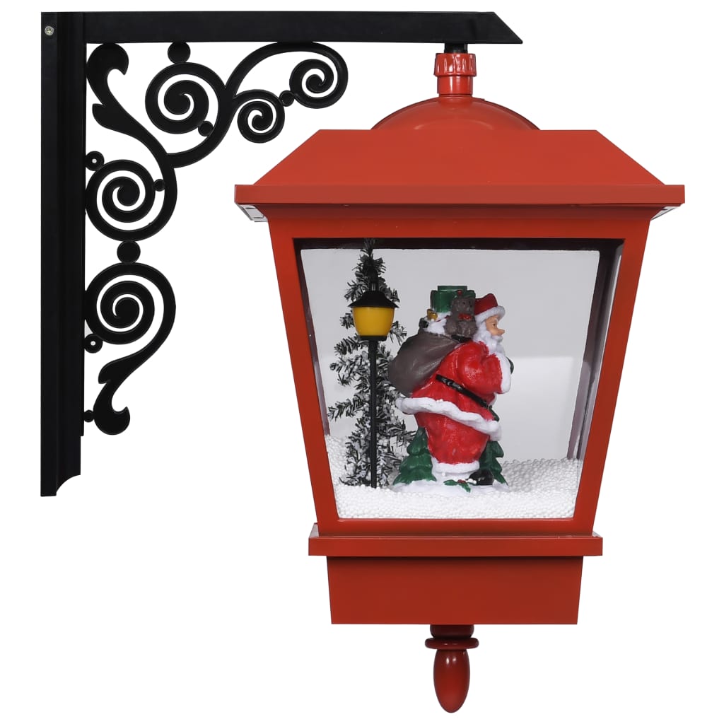 Lámpara de pared de Navidad LED y Papa Noel rojo 40x27x45 cm vidaXL